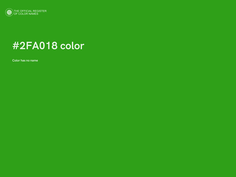 #2FA018 color image