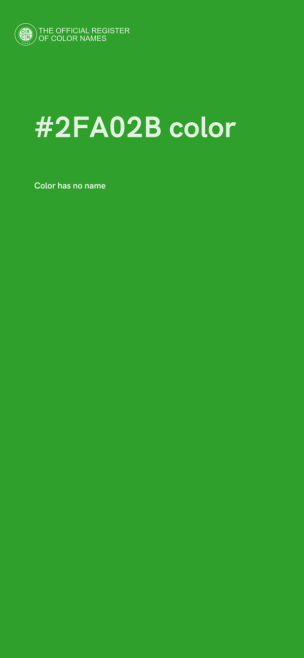 #2FA02B color image