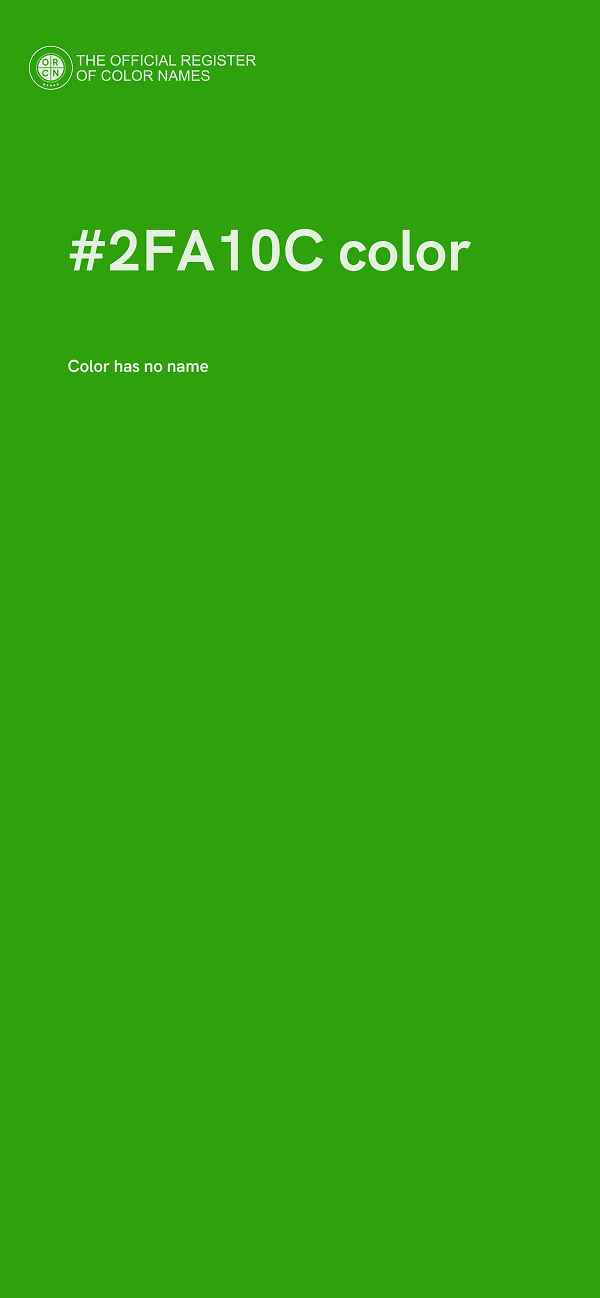 #2FA10C color image