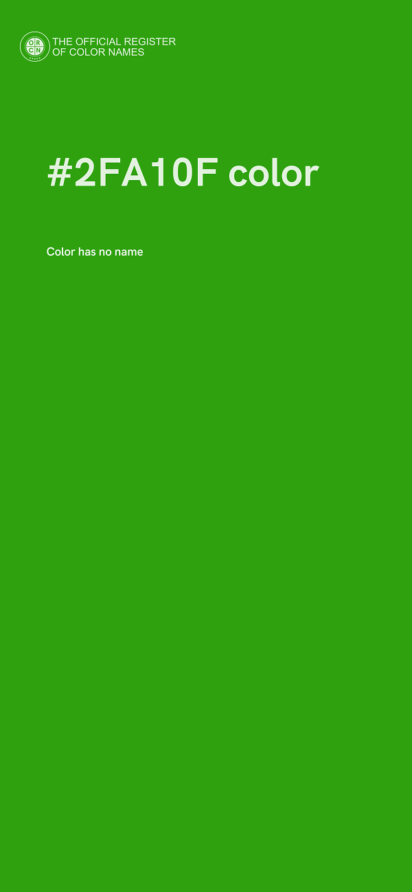 #2FA10F color image