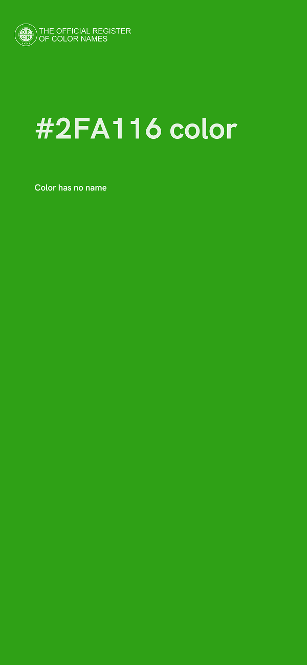 #2FA116 color image