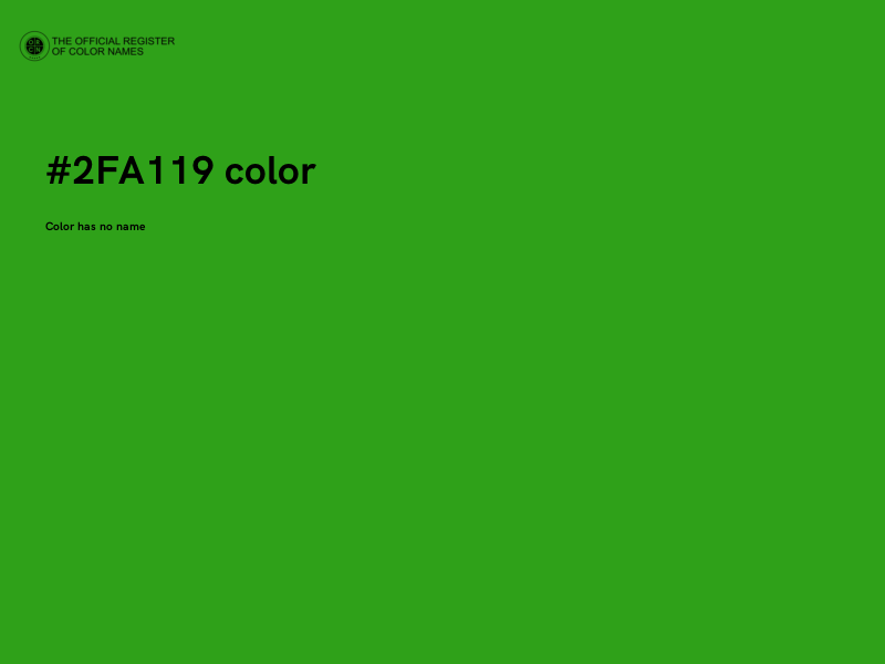 #2FA119 color image