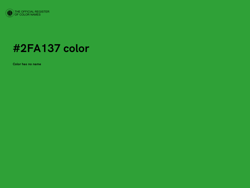 #2FA137 color image
