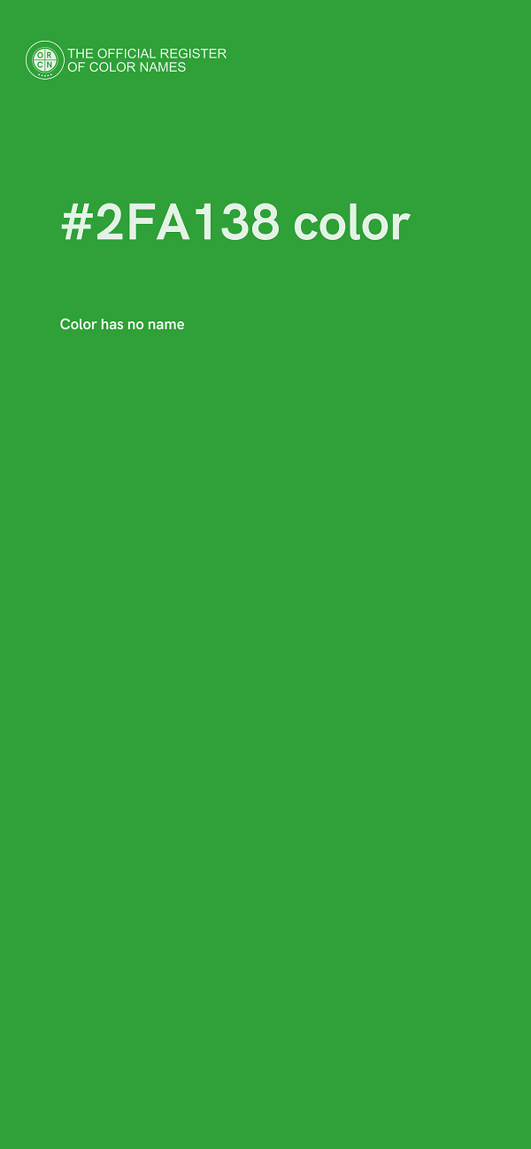 #2FA138 color image