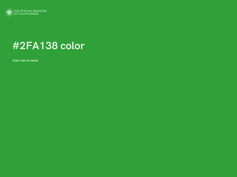 #2FA138 color image
