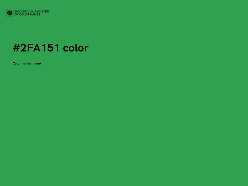 #2FA151 color image