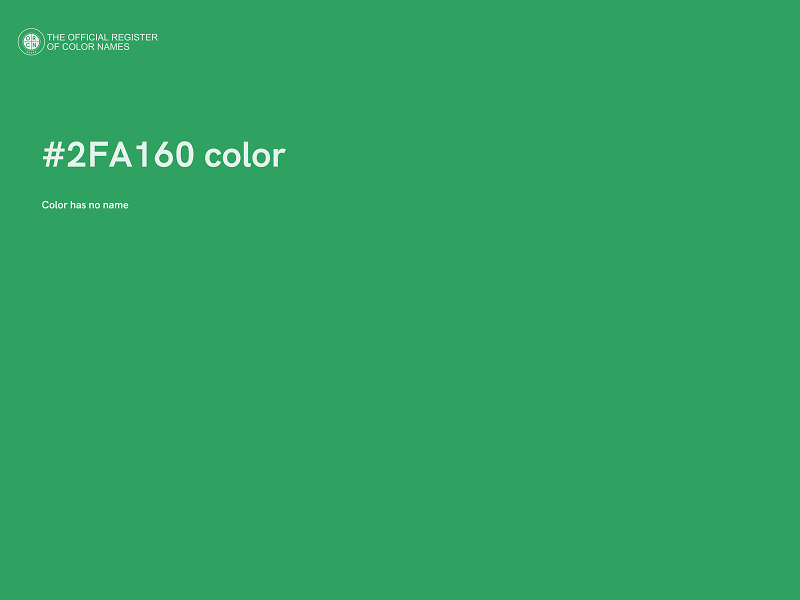 #2FA160 color image