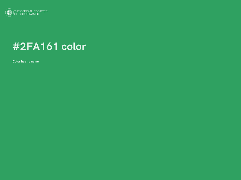 #2FA161 color image