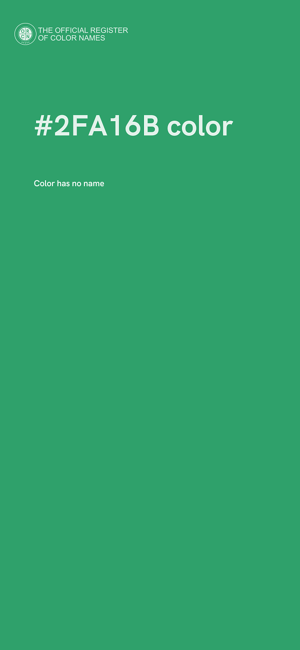 #2FA16B color image