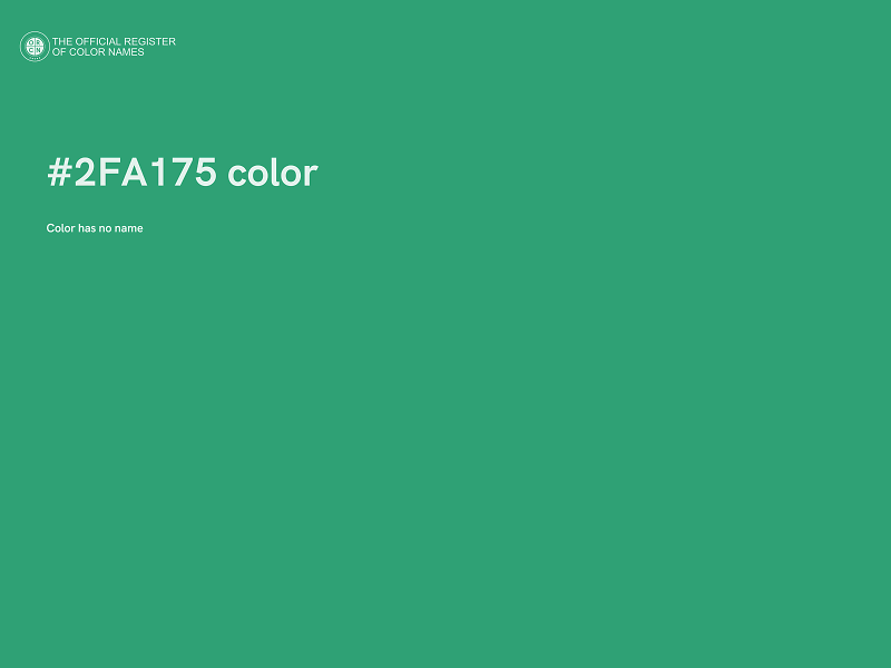 #2FA175 color image