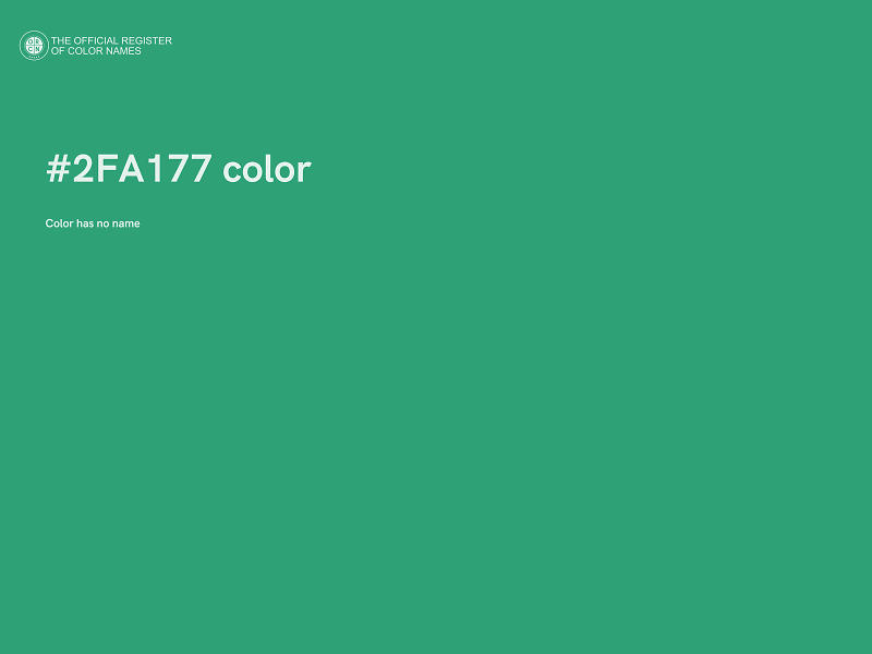 #2FA177 color image