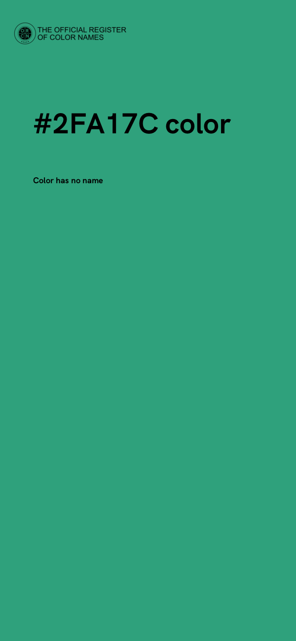 #2FA17C color image