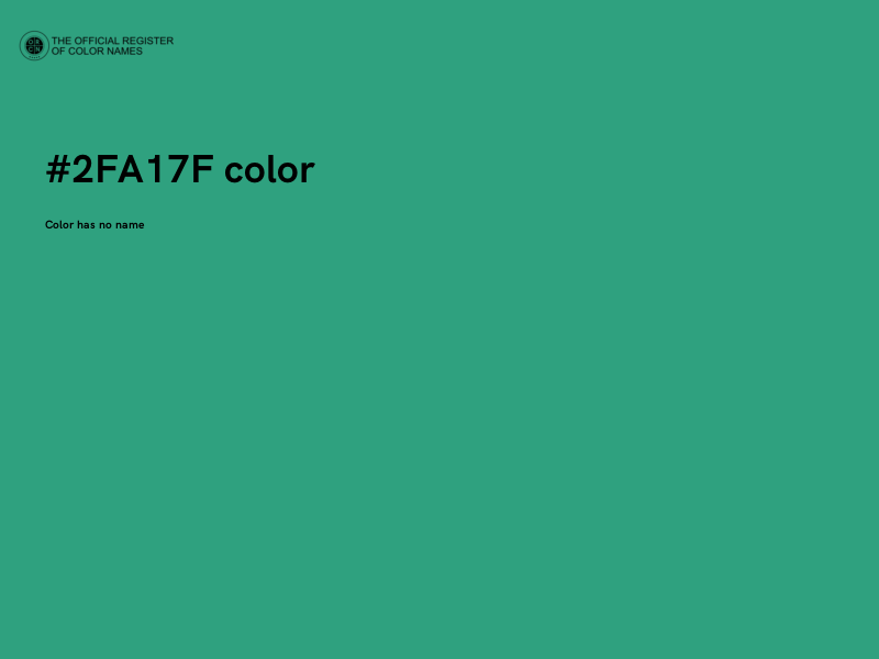 #2FA17F color image