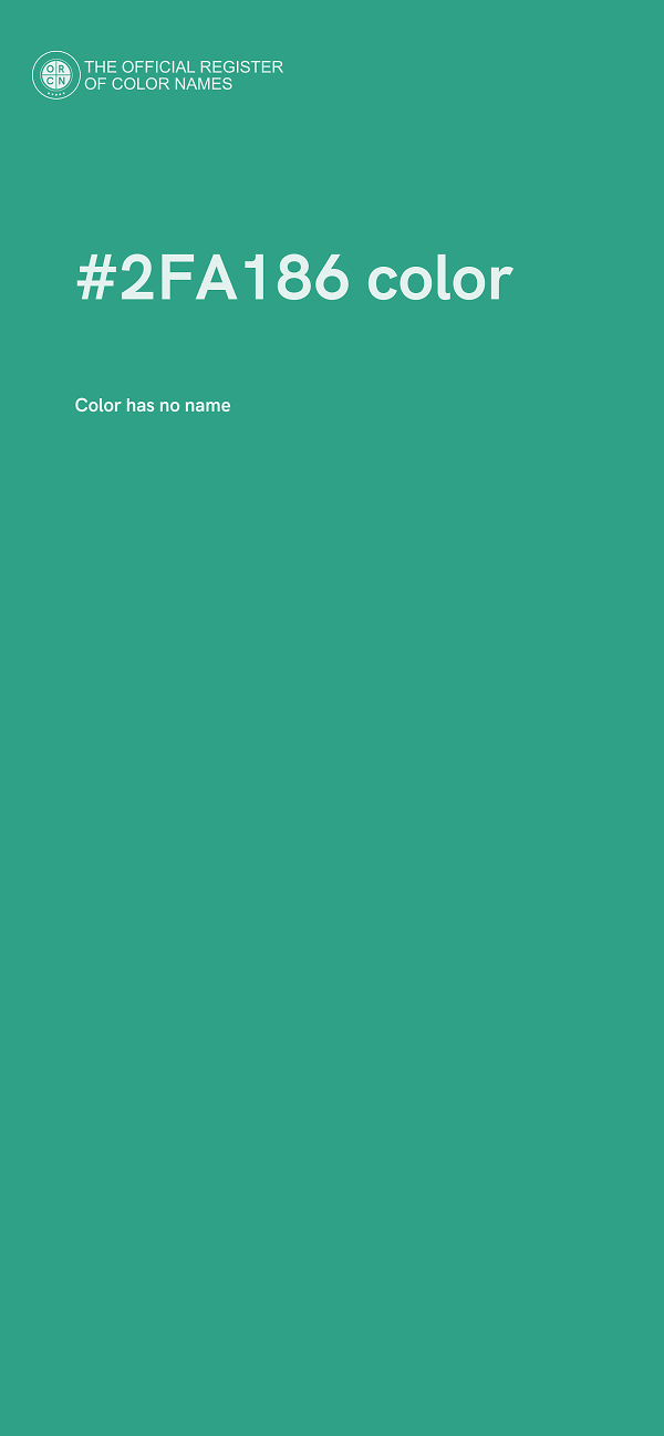 #2FA186 color image