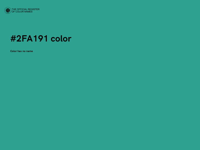 #2FA191 color image