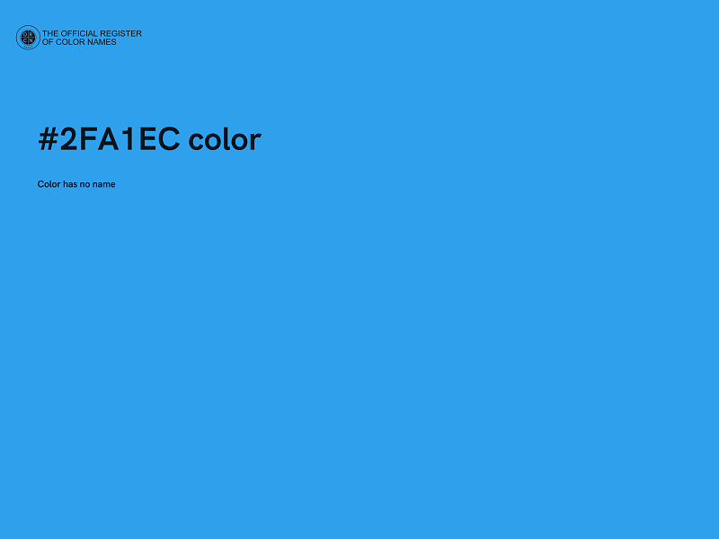 #2FA1EC color image