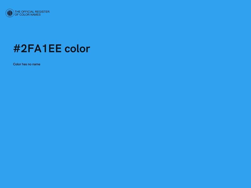 #2FA1EE color image