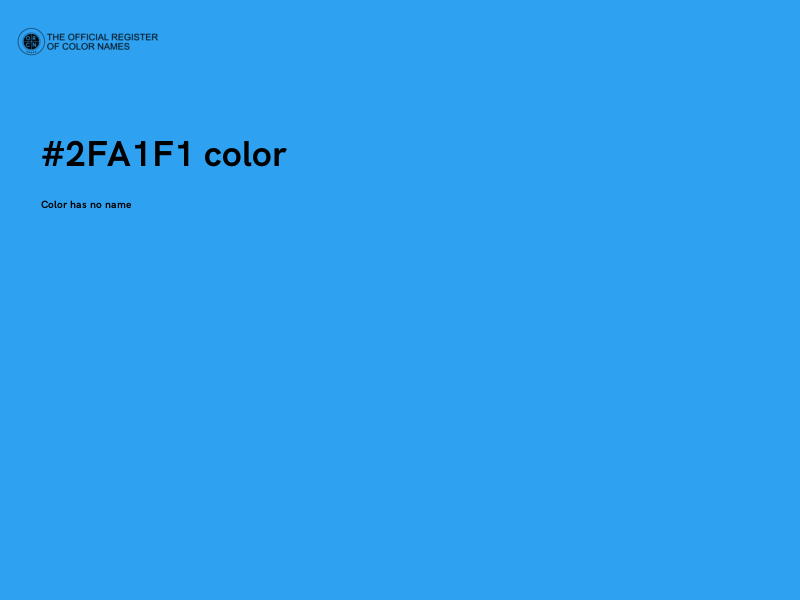 #2FA1F1 color image