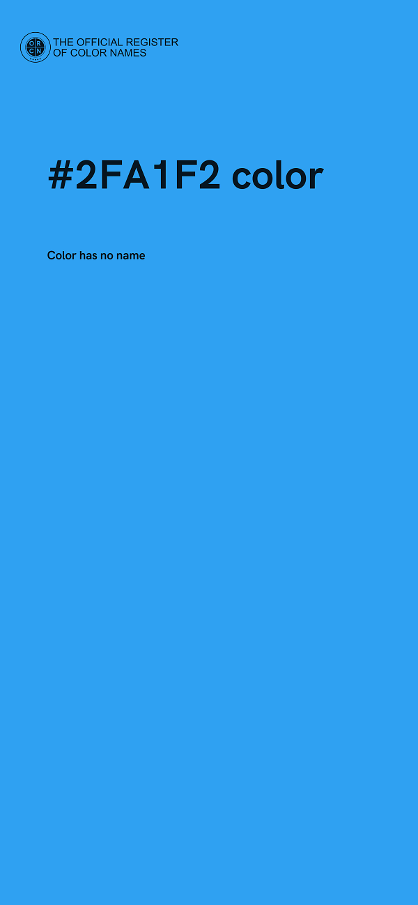 #2FA1F2 color image