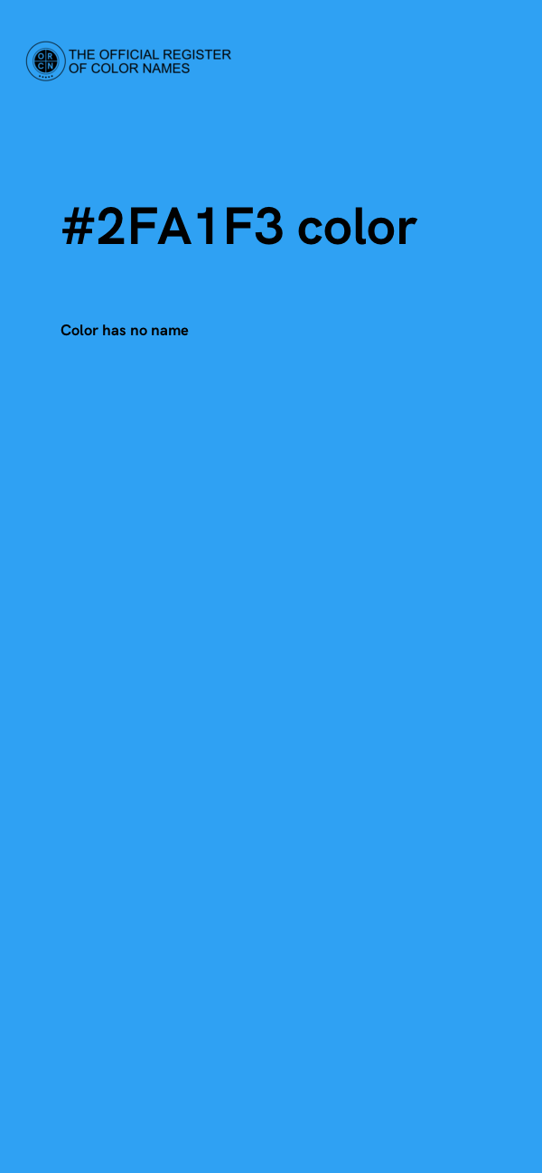 #2FA1F3 color image