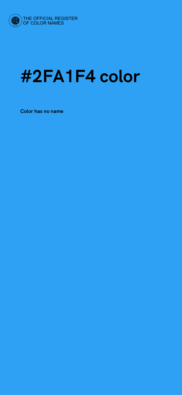 #2FA1F4 color image