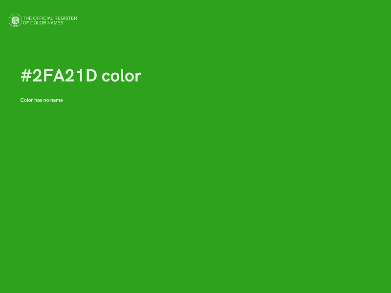 #2FA21D color image