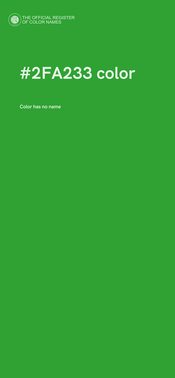 #2FA233 color image