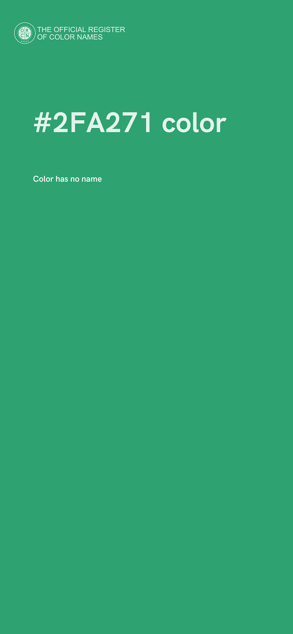 #2FA271 color image