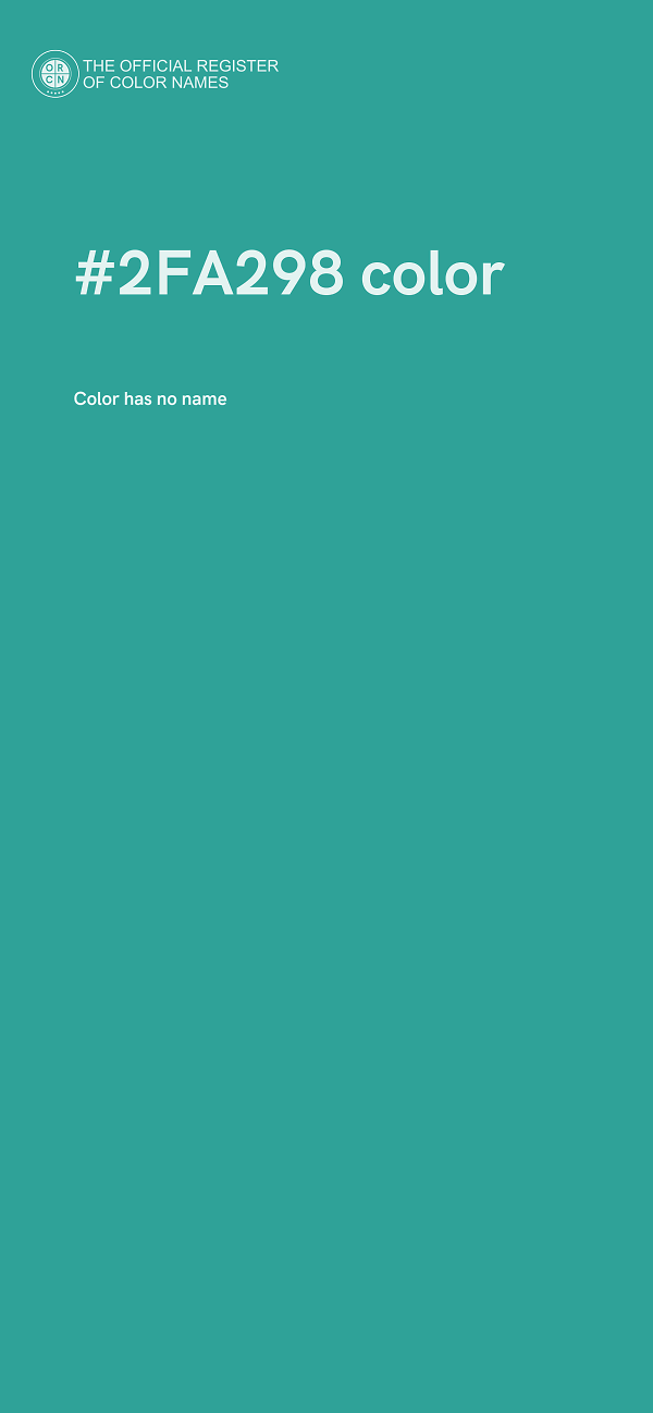 #2FA298 color image
