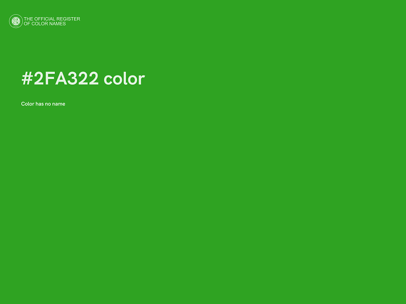 #2FA322 color image