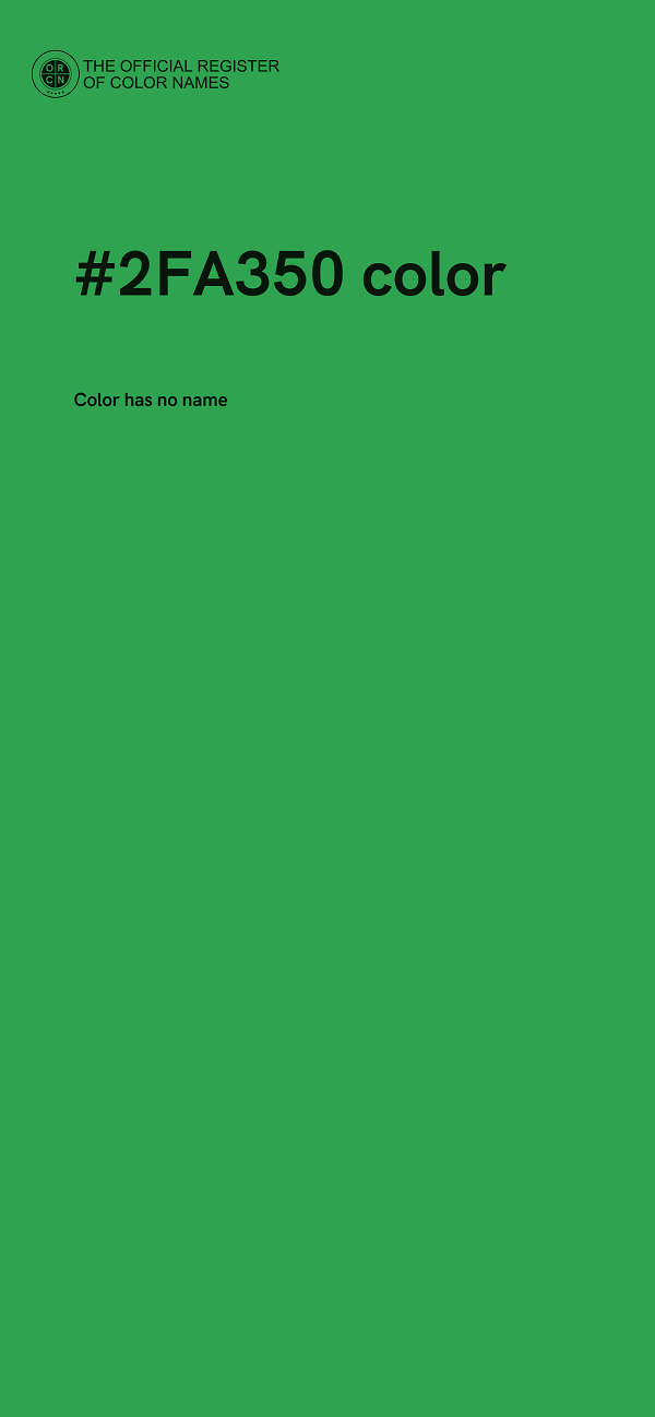#2FA350 color image