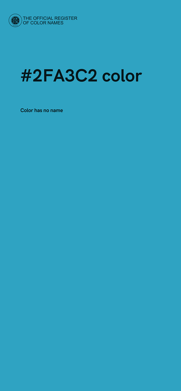 #2FA3C2 color image