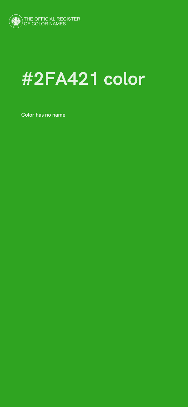 #2FA421 color image