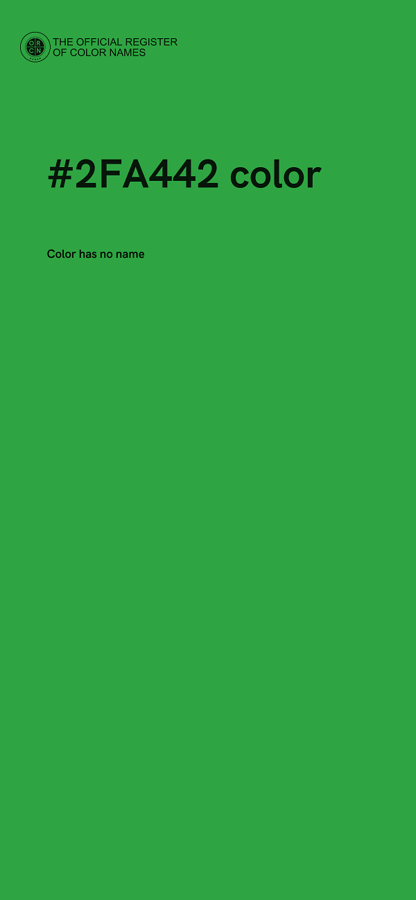 #2FA442 color image