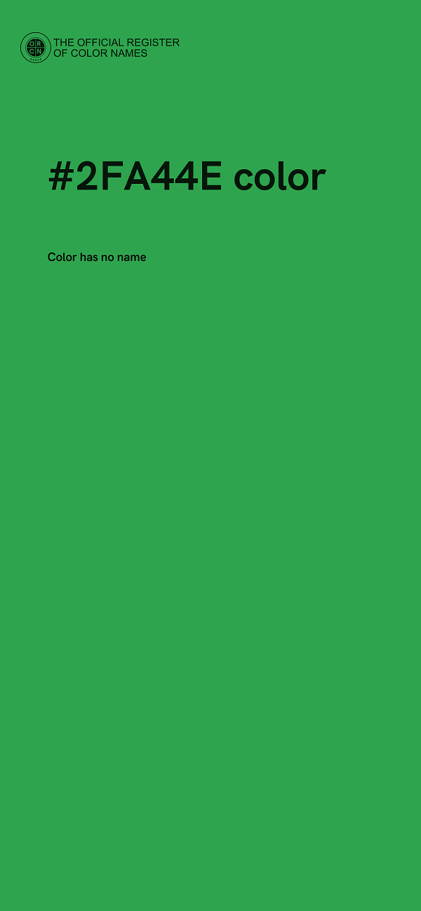 #2FA44E color image