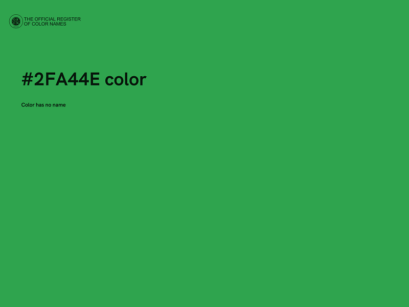 #2FA44E color image