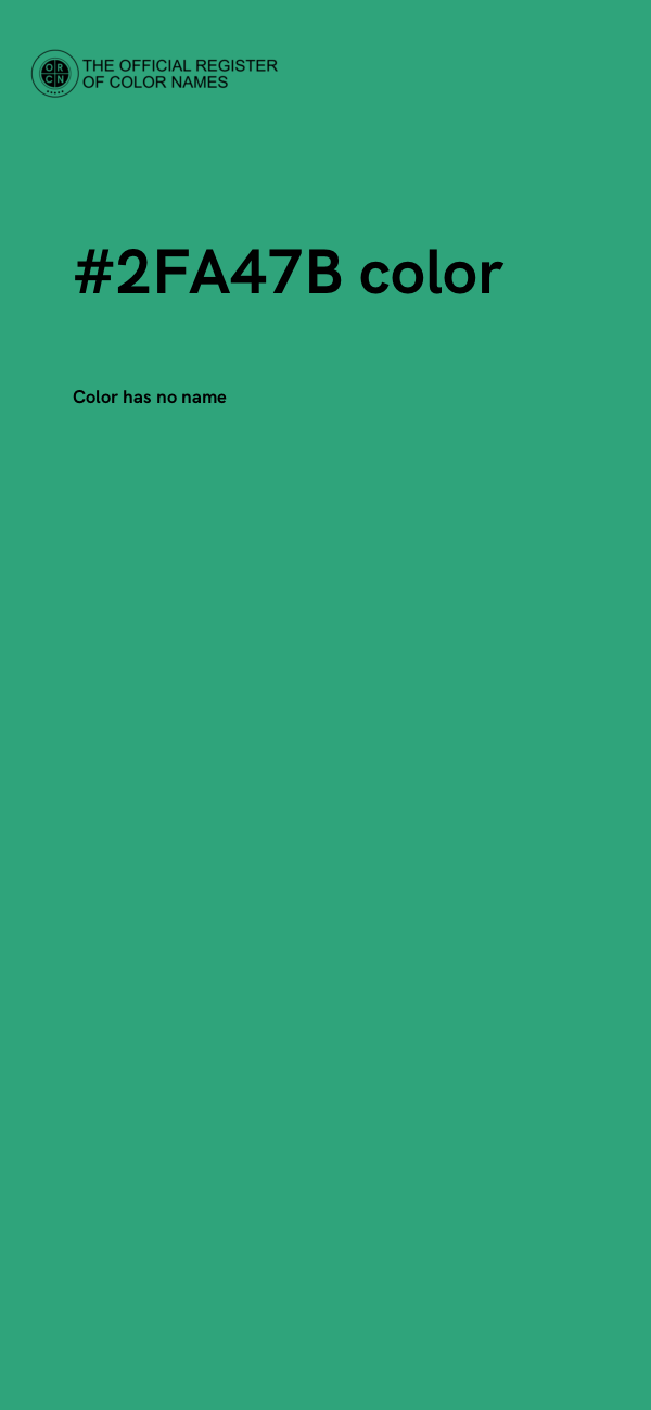 #2FA47B color image
