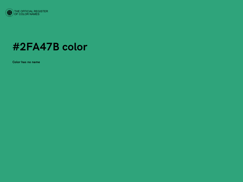 #2FA47B color image