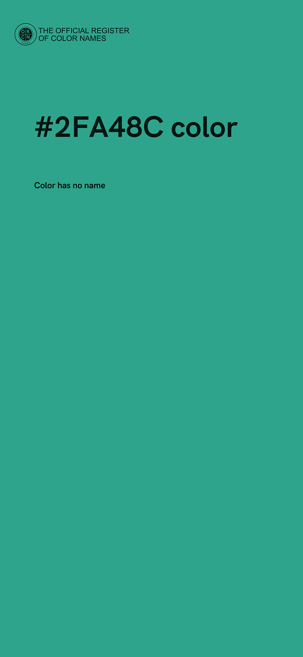 #2FA48C color image