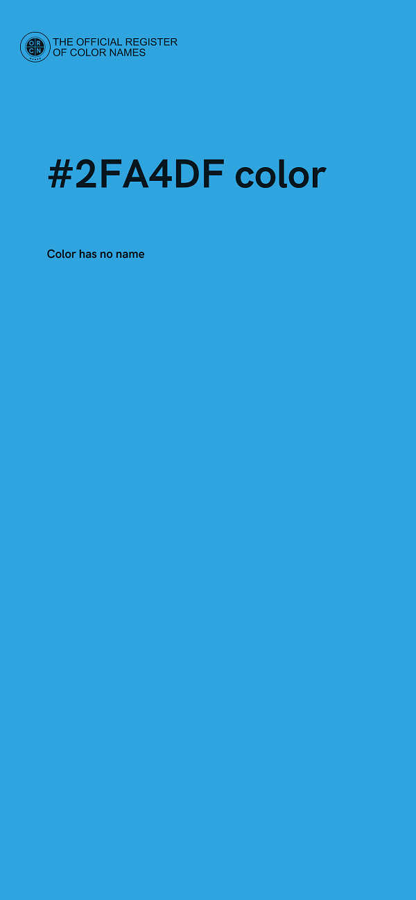 #2FA4DF color image