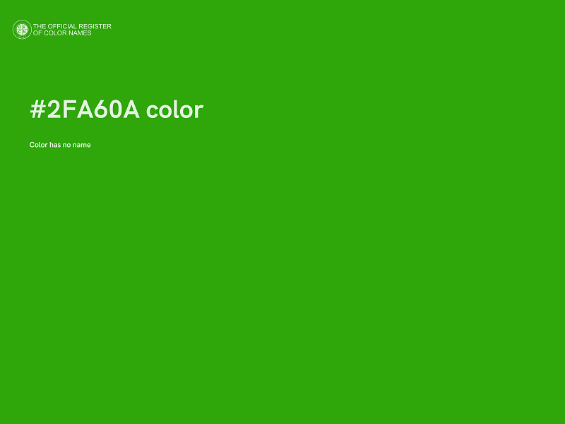 #2FA60A color image