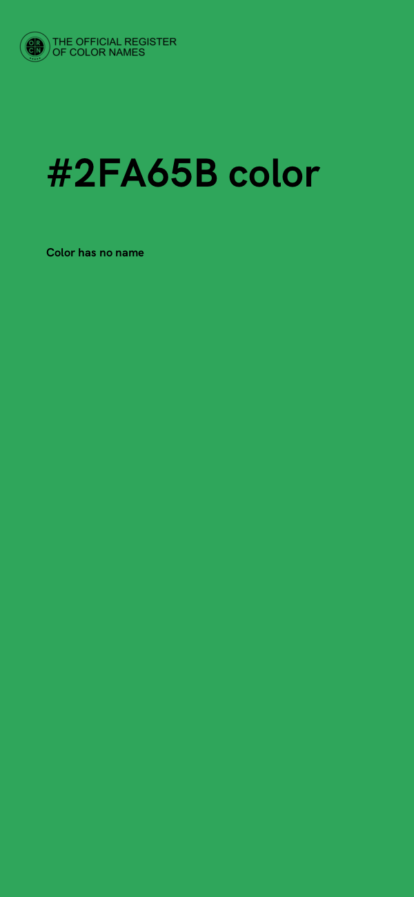 #2FA65B color image