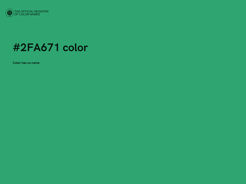 #2FA671 color image