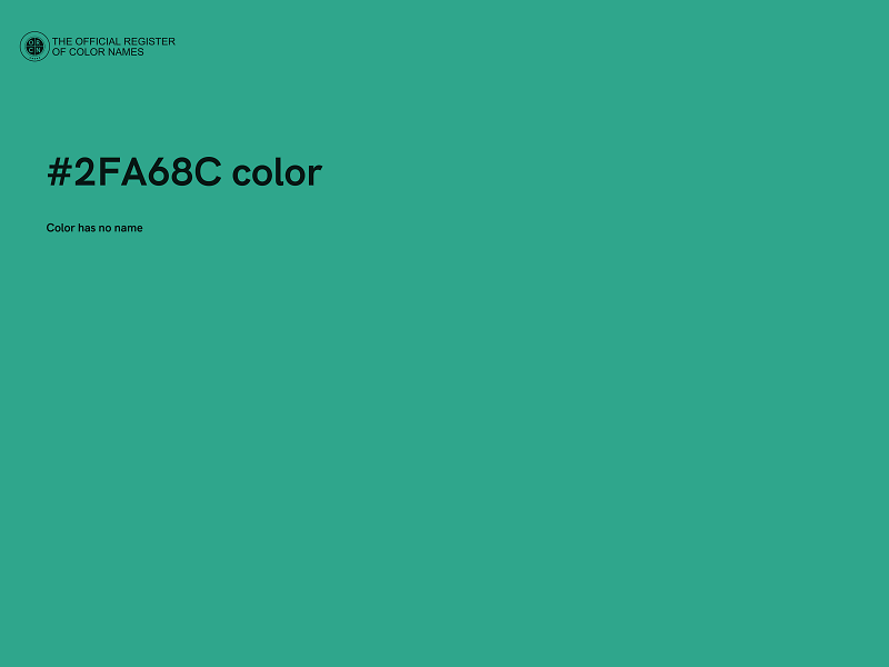 #2FA68C color image