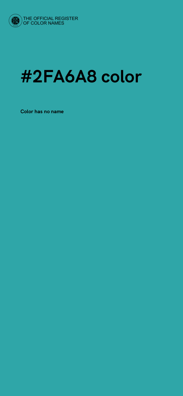 #2FA6A8 color image