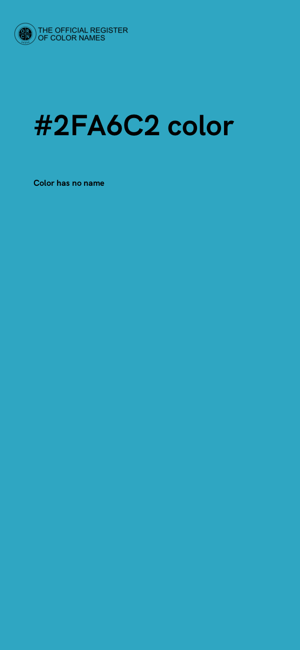 #2FA6C2 color image