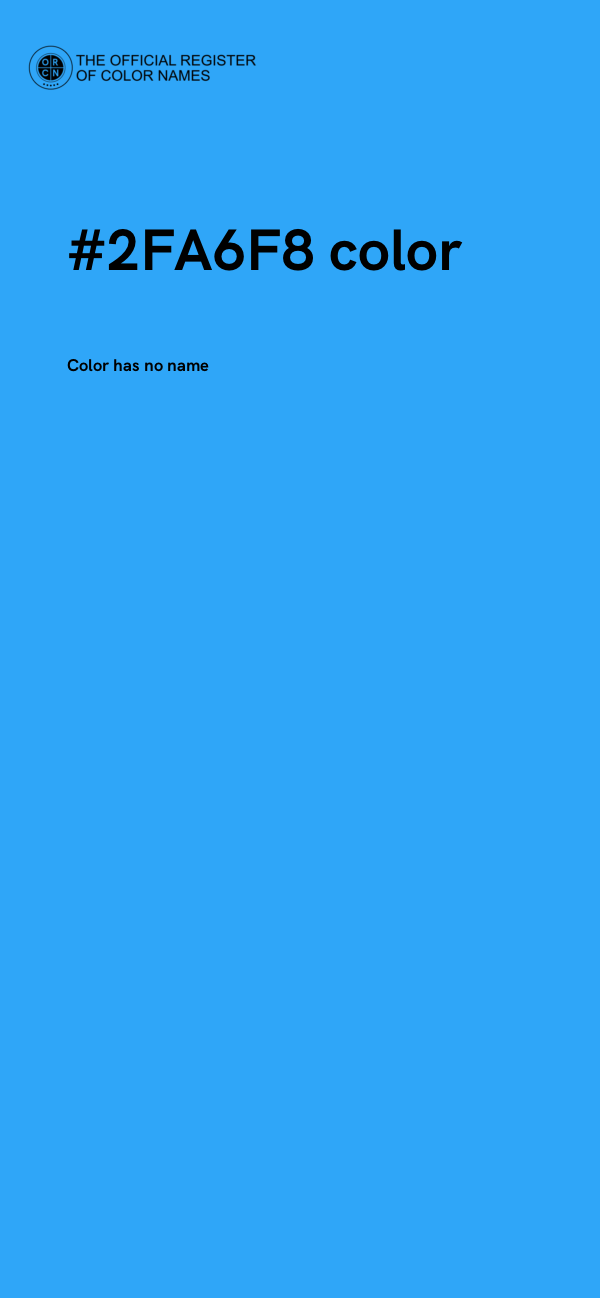 #2FA6F8 color image