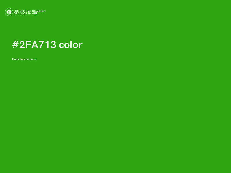 #2FA713 color image