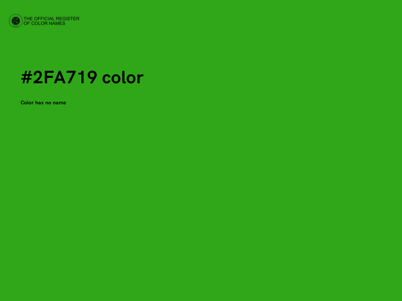 #2FA719 color image