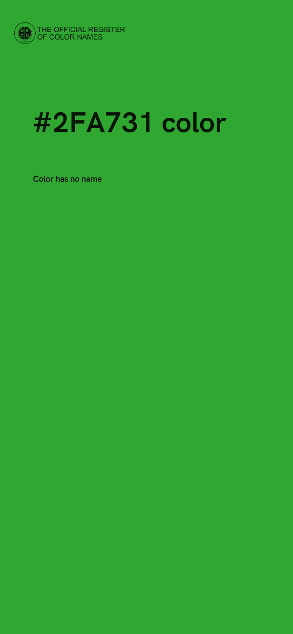 #2FA731 color image
